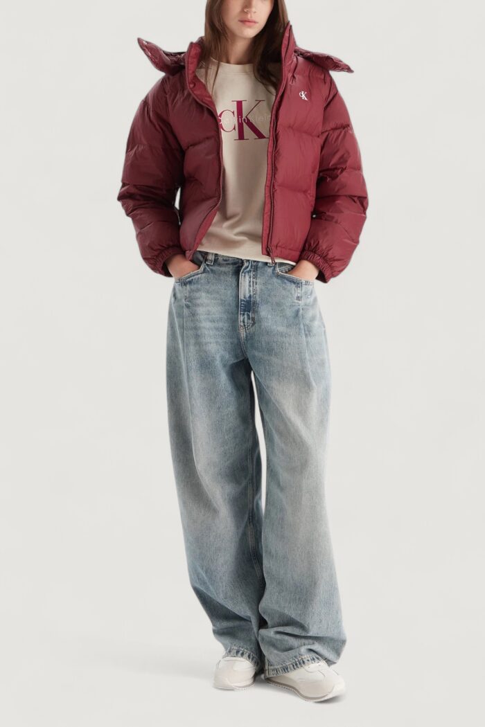 Piumino Calvin Klein Jeans essential midweight Bordeaux
