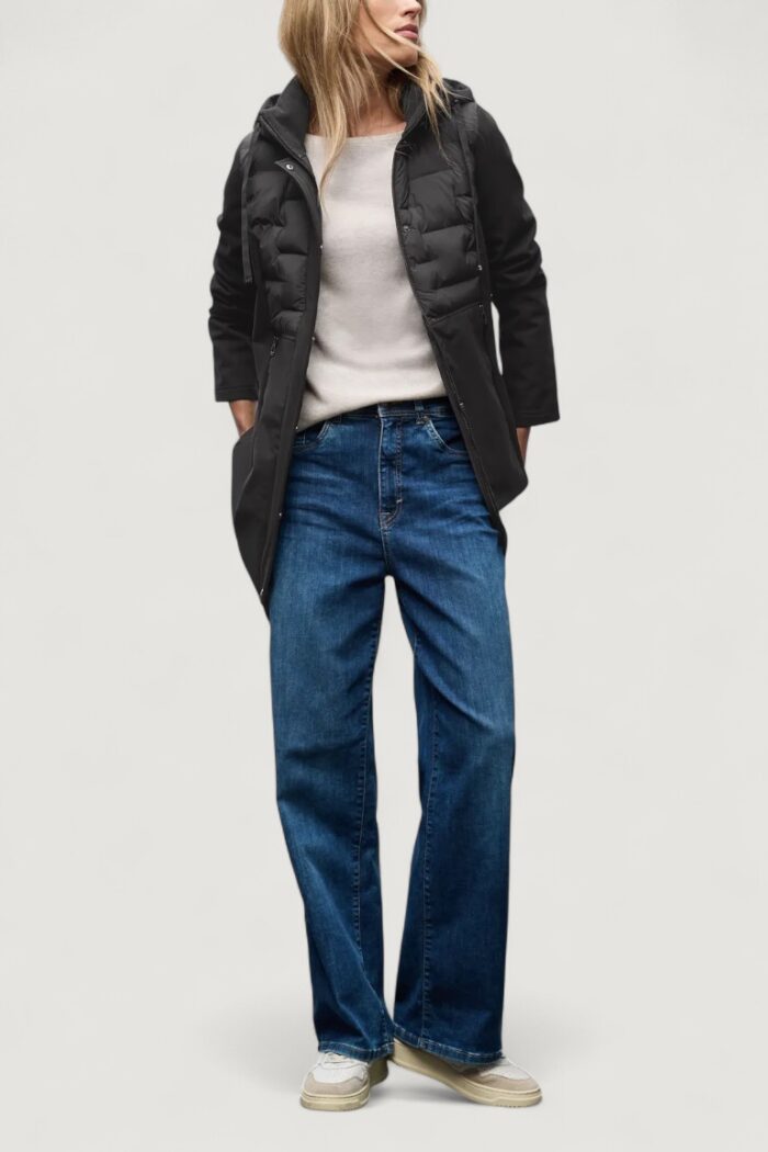 Piumino Street One mat mix softshell Nero