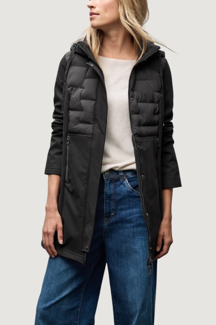 Piumino Street One mat mix softshell Nero