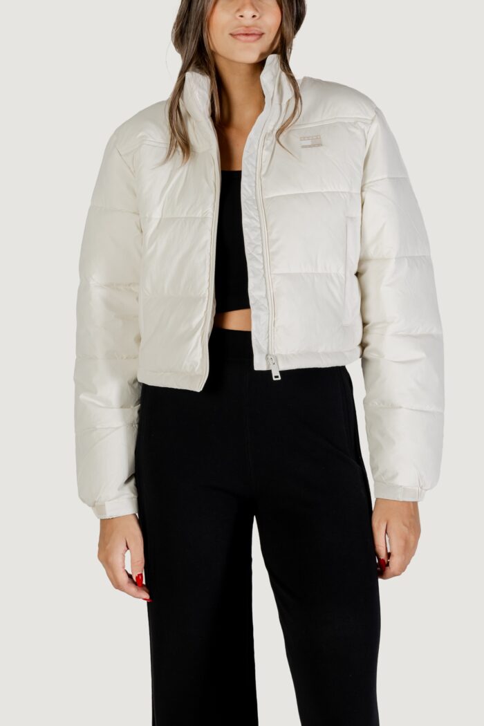 Piumino Tommy Hilfiger Jeans tjw flag back crop e Panna