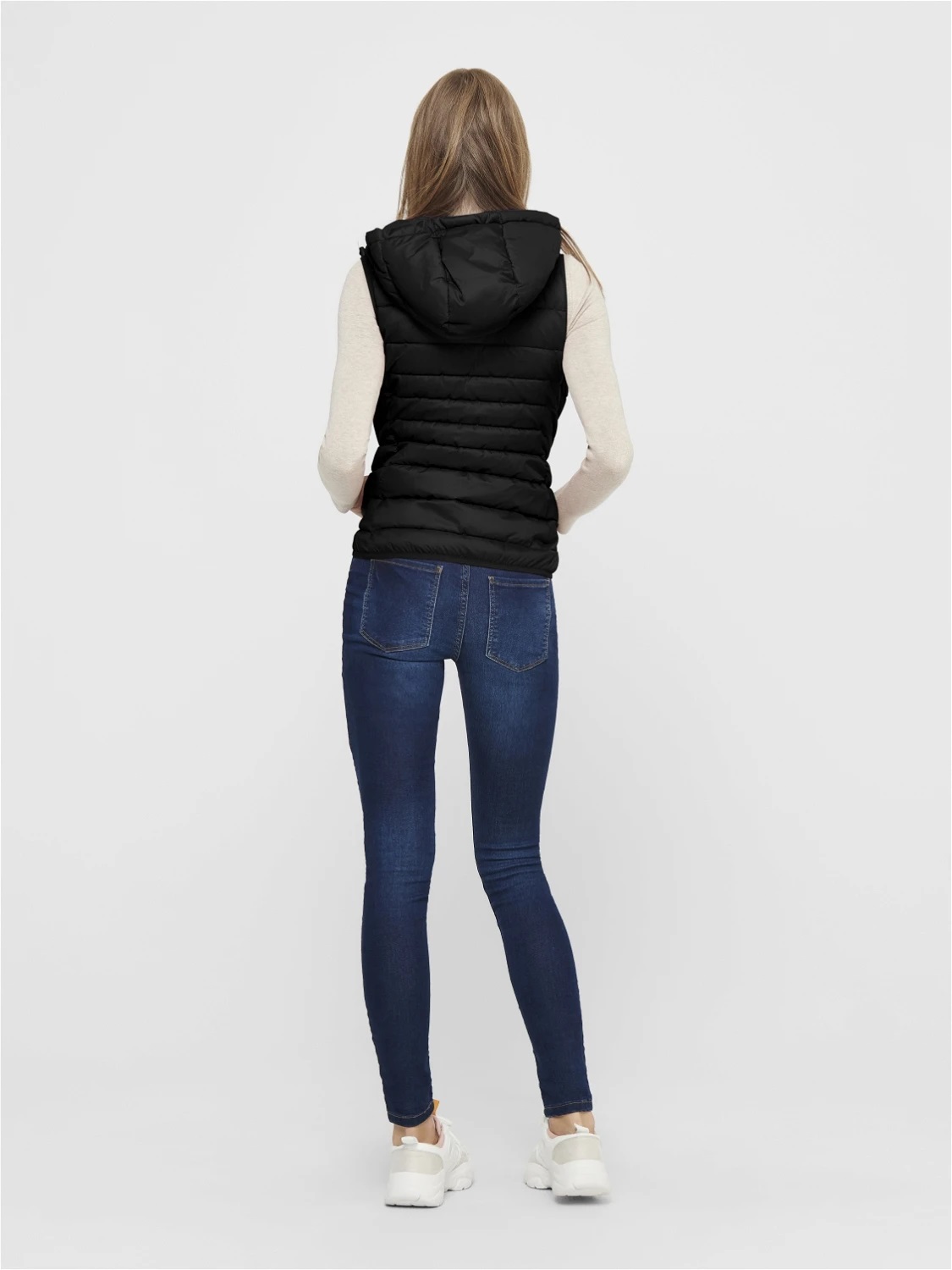 Smanicato Only onlnewtahoe hood waistcoat otw noos Nero - Foto 2