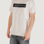 T-shirt Armani Exchange Beige chiaro - Foto 1