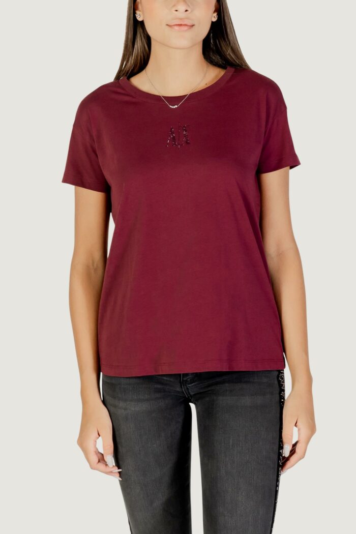 T-shirt Armani Exchange Bordeaux