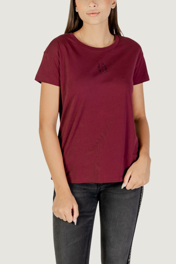 T-shirt Armani Exchange Bordeaux