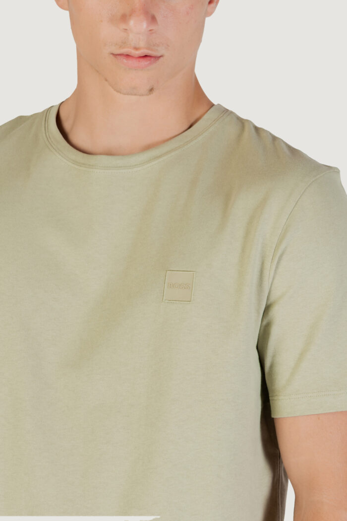 T-shirt Boss tales 10242631 02 VERDE SALVIA