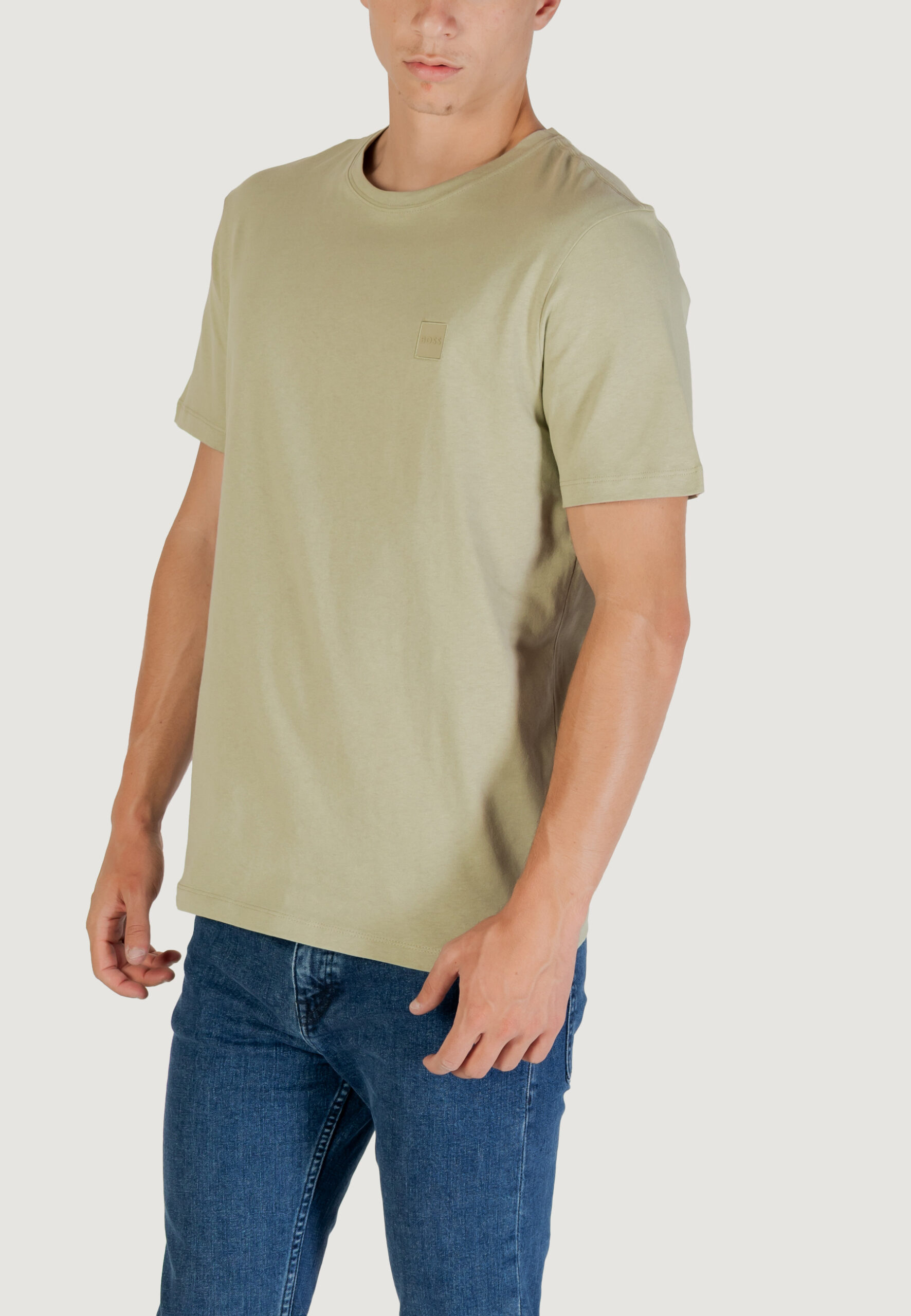 T-shirt Boss tales 10242631 02 VERDE SALVIA - Foto 3