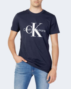 T-shirt Calvin Klein Jeans core monogram slim tee Blu - Foto 1