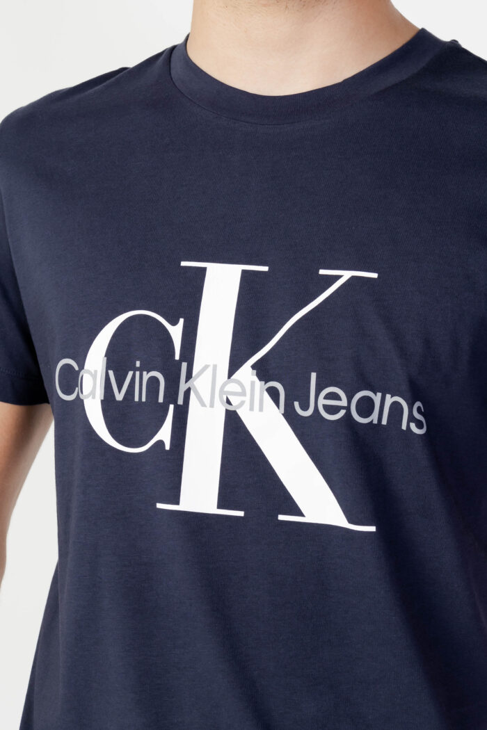 T-shirt Calvin Klein Jeans core monogram slim tee Blu