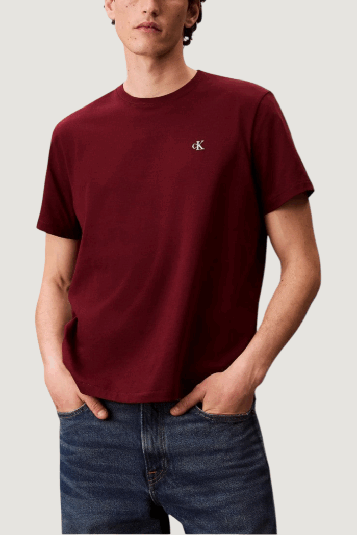 T-shirt Calvin Klein Jeans ss easy monogram tee Bordeaux