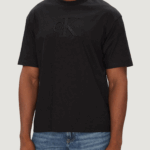 T-shirt Calvin Klein Jeans ss hero monologo emb Nero - Foto 1