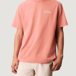 T-shirt Calvin Klein Jeans ss left chest chain Rosa - Foto 1