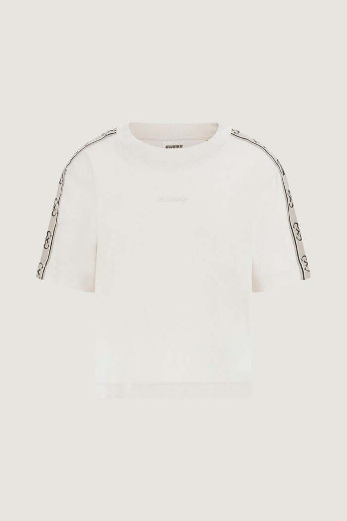 T-shirt Guess Active britney crop tee Panna