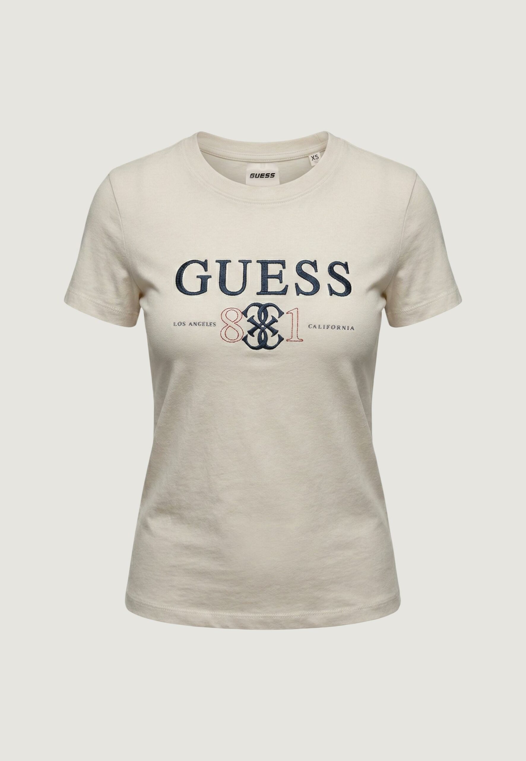 T-shirt Guess steffi cn ss t-shirt Avorio - Foto 5