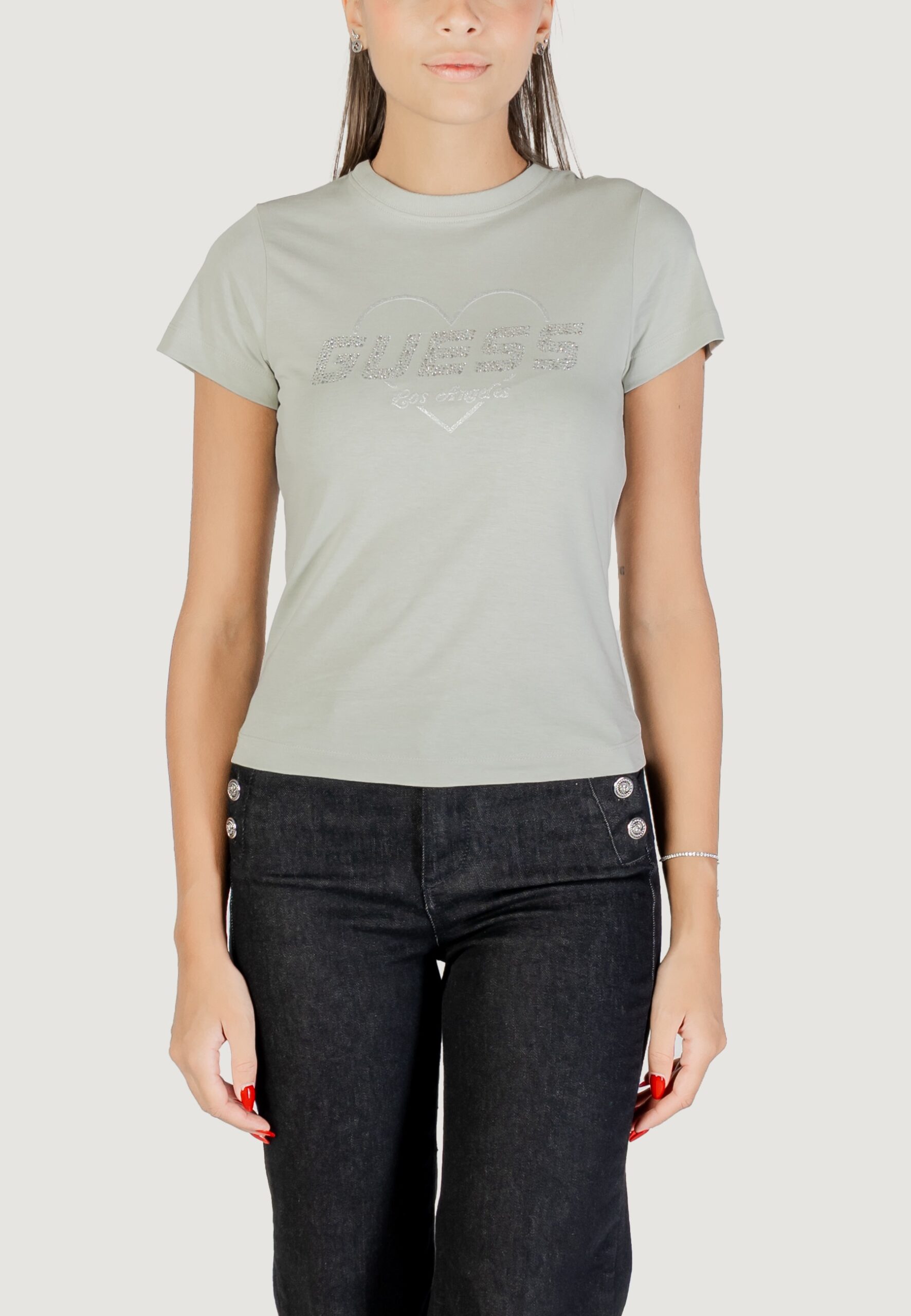 T-shirt Guess Active narciso cn t-shirt VERDE SALVIA - Foto 1