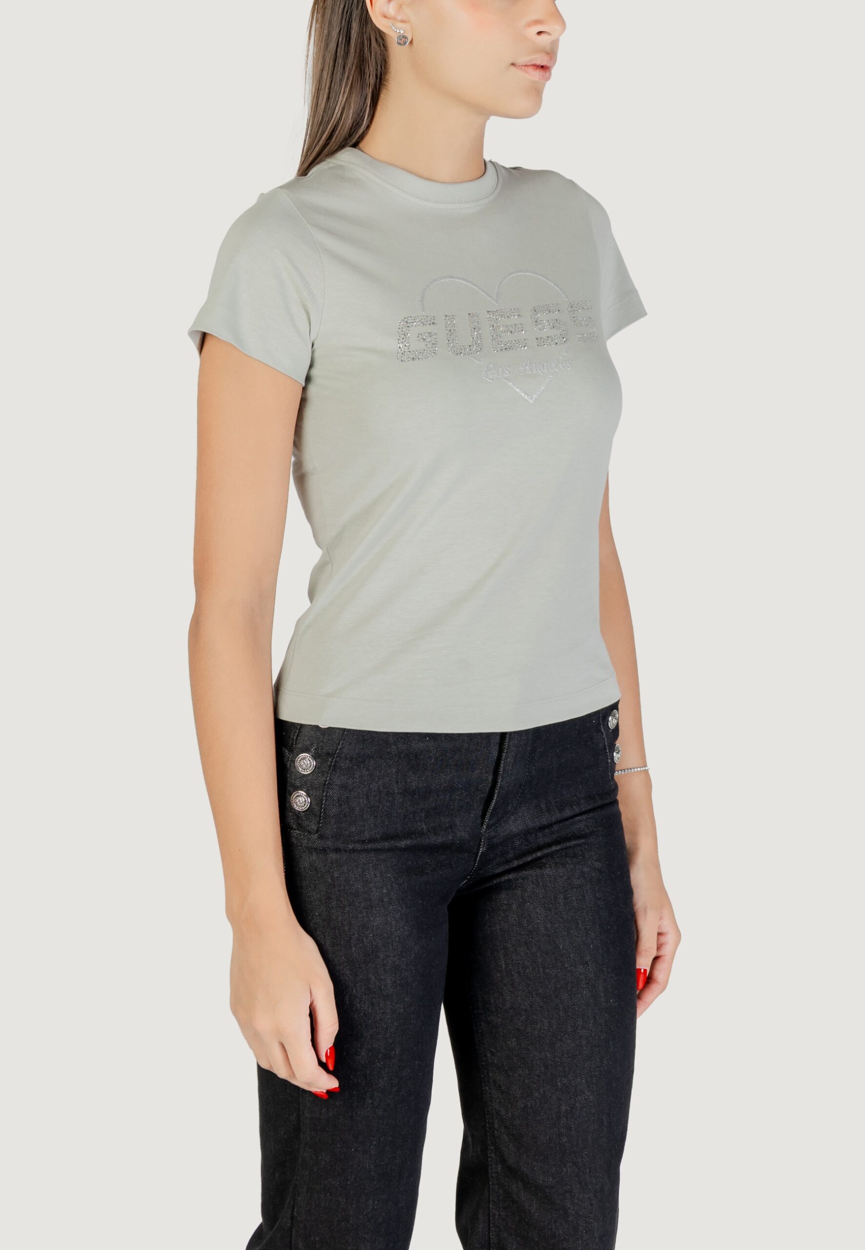 T-shirt Guess Active narciso cn t-shirt VERDE SALVIA - Foto 3