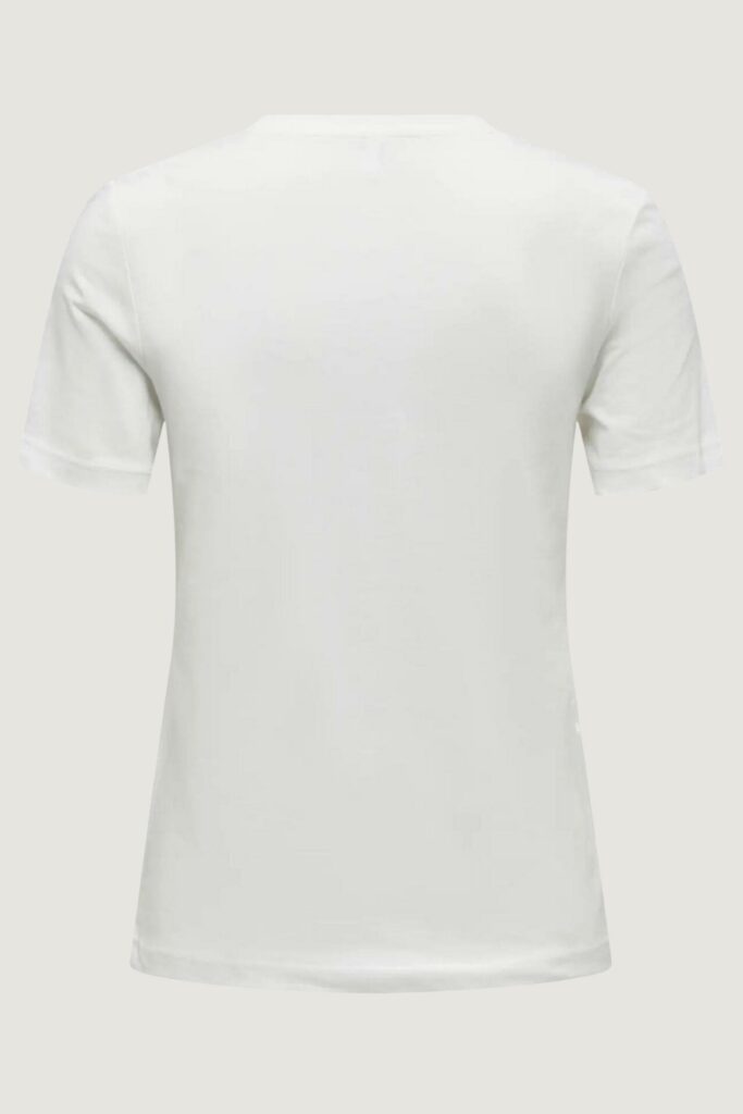 T-shirt Only onltanya life reg s/s leo print top jrs Bianco