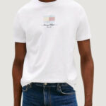 T-shirt Tommy Hilfiger ithaca flag tee Bianco - Foto 1
