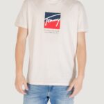 T-shirt Tommy Hilfiger Jeans tjm reg rwb dna tee Beige chiaro - Foto 1