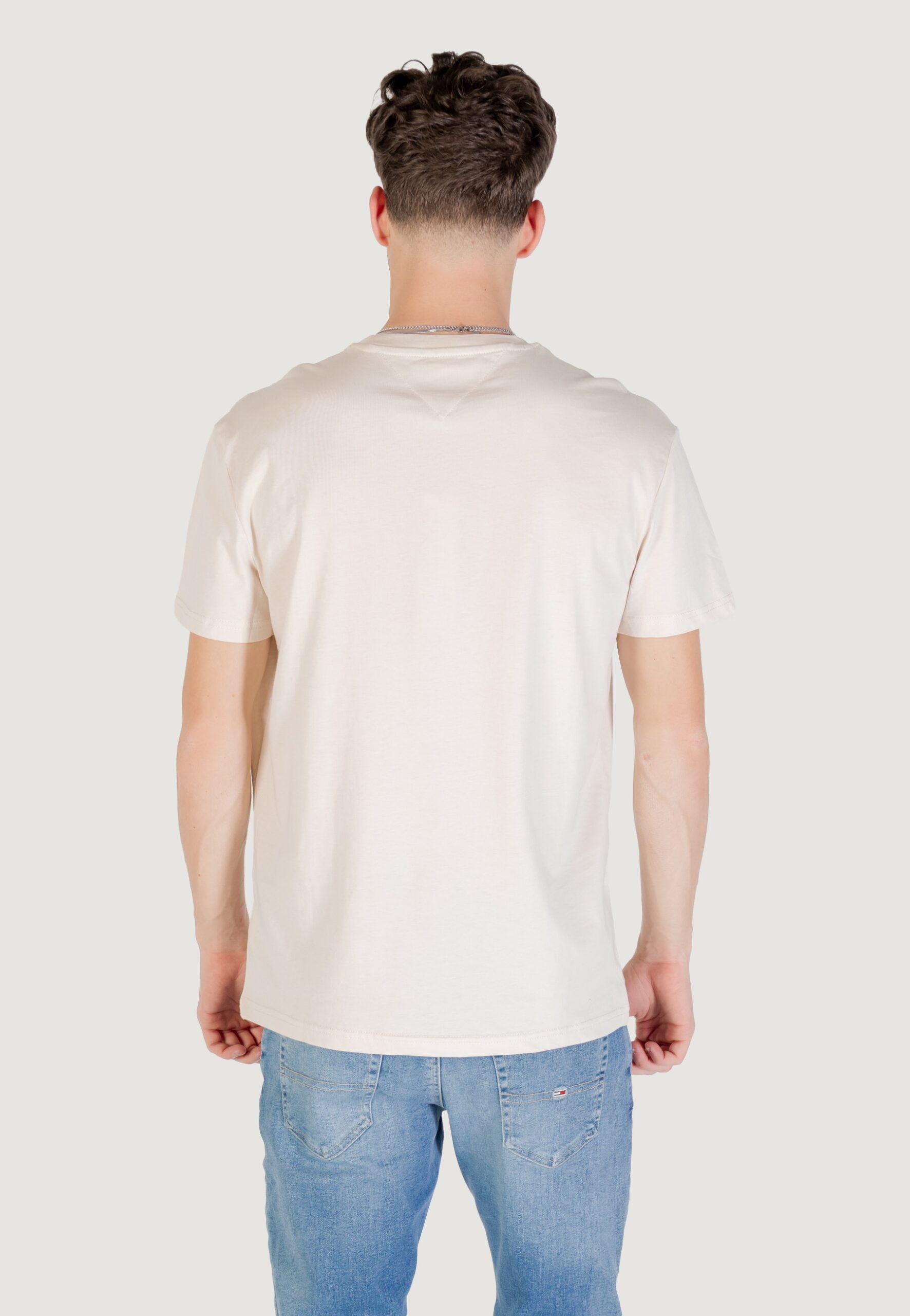 T-shirt Tommy Hilfiger Jeans tjm reg rwb dna tee Beige chiaro - Foto 4
