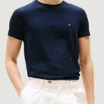T-shirt Tommy Hilfiger Jeans core stretch slim Blu - Foto 1