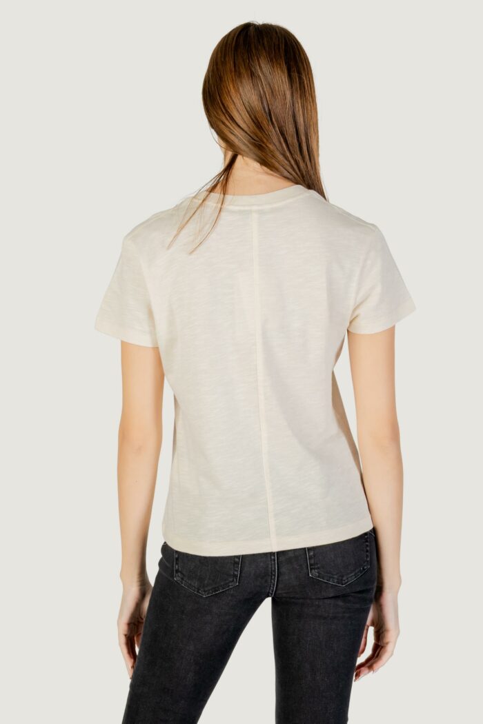 T-shirt Tommy Hilfiger Jeans slim slub c-nk ss Crema