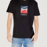 T-shirt Tommy Hilfiger Jeans tjm reg rwb dna tee Nero - Foto 1