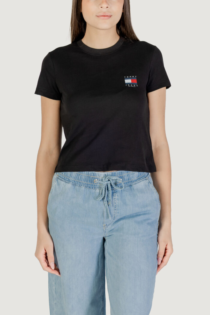 T-shirt Tommy Hilfiger Jeans tjw reg sh tommy us Nero