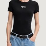 T-shirt Tommy Hilfiger Jeans tjw slim essential l Nero - Foto 1