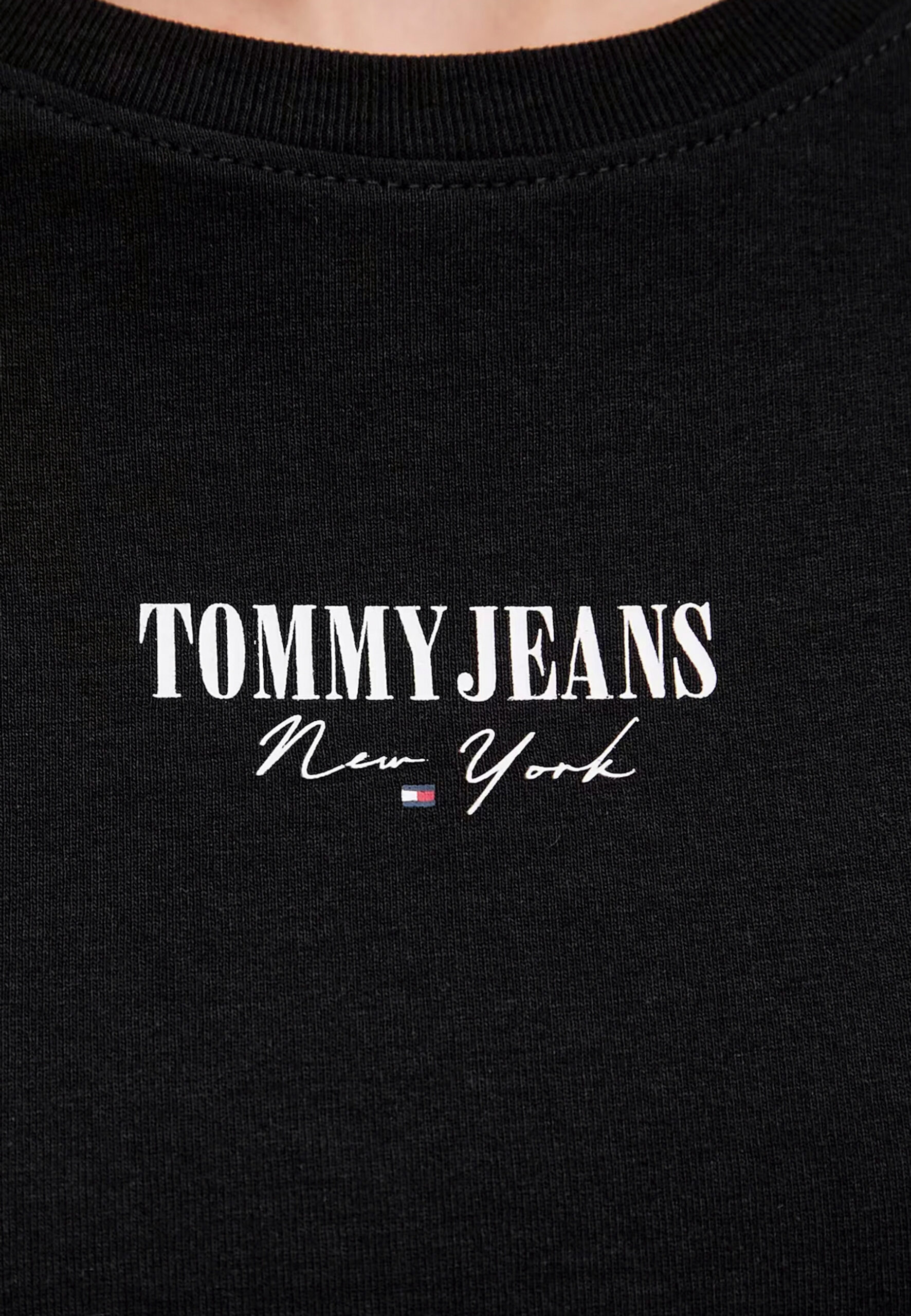T-shirt Tommy Hilfiger Jeans tjw slim essential l Nero - Foto 4