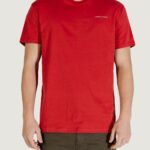 T-shirt Tommy Hilfiger Jeans tjm slim linear ches Rosso - Bianco - Foto 1