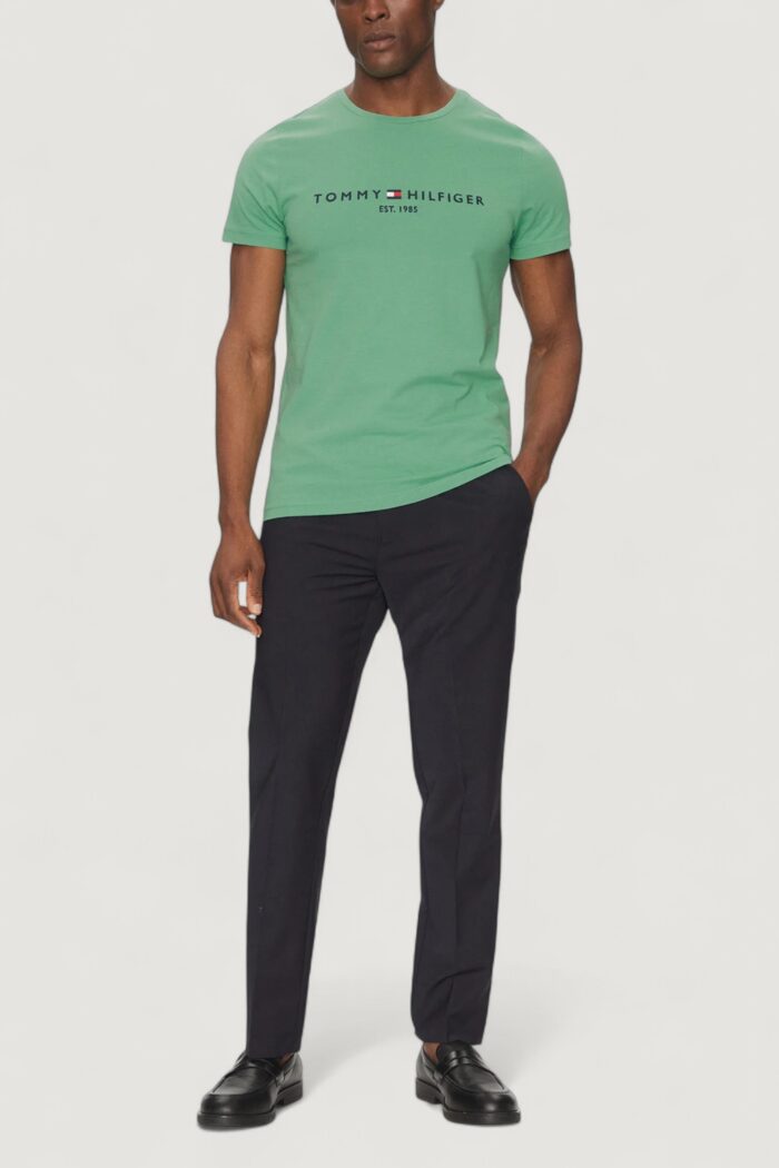 T-shirt Tommy Hilfiger Jeans tommy logo tee Verde