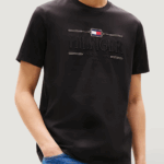 T-shirt Tommy Hilfiger icon hilfiger tee Nero - Foto 1