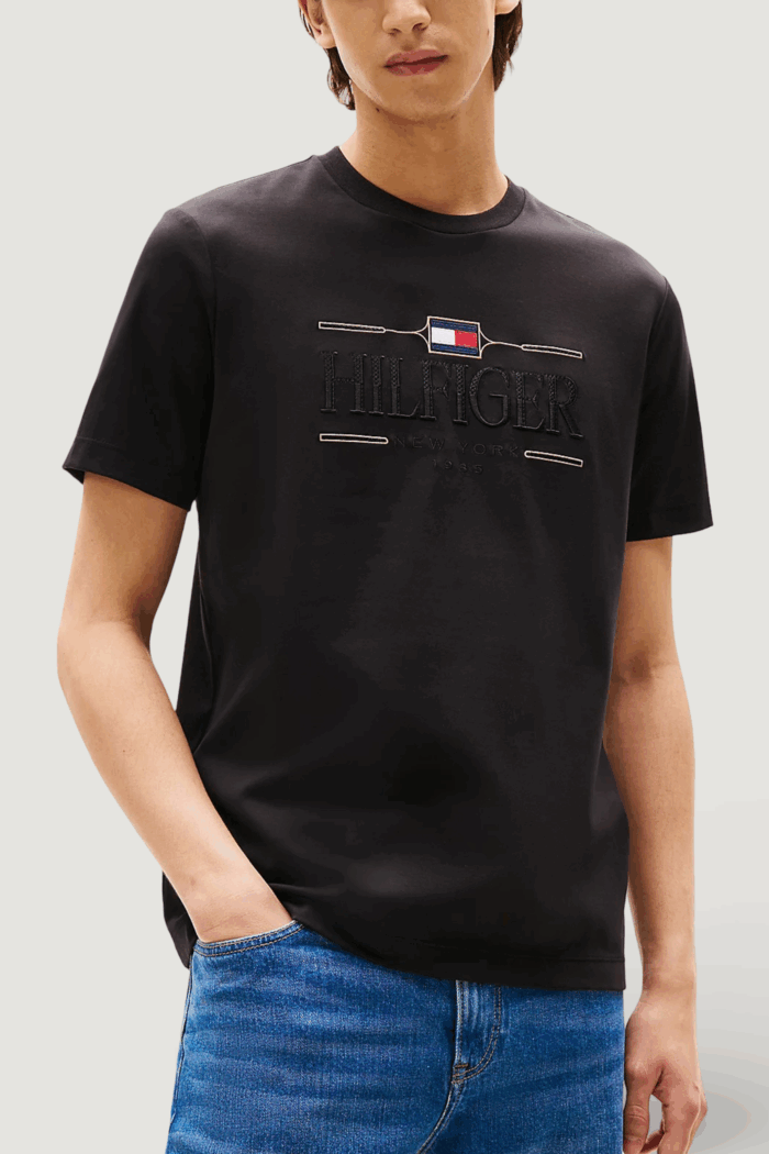 T-shirt Tommy Hilfiger icon hilfiger tee Nero