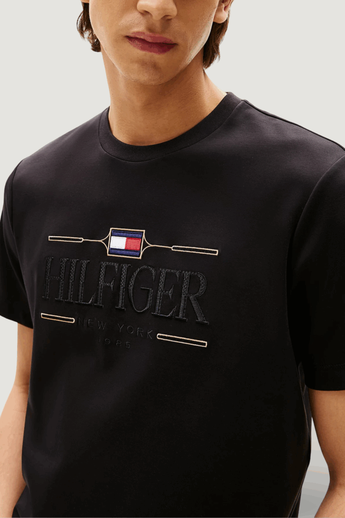 T-shirt Tommy Hilfiger icon hilfiger tee Nero