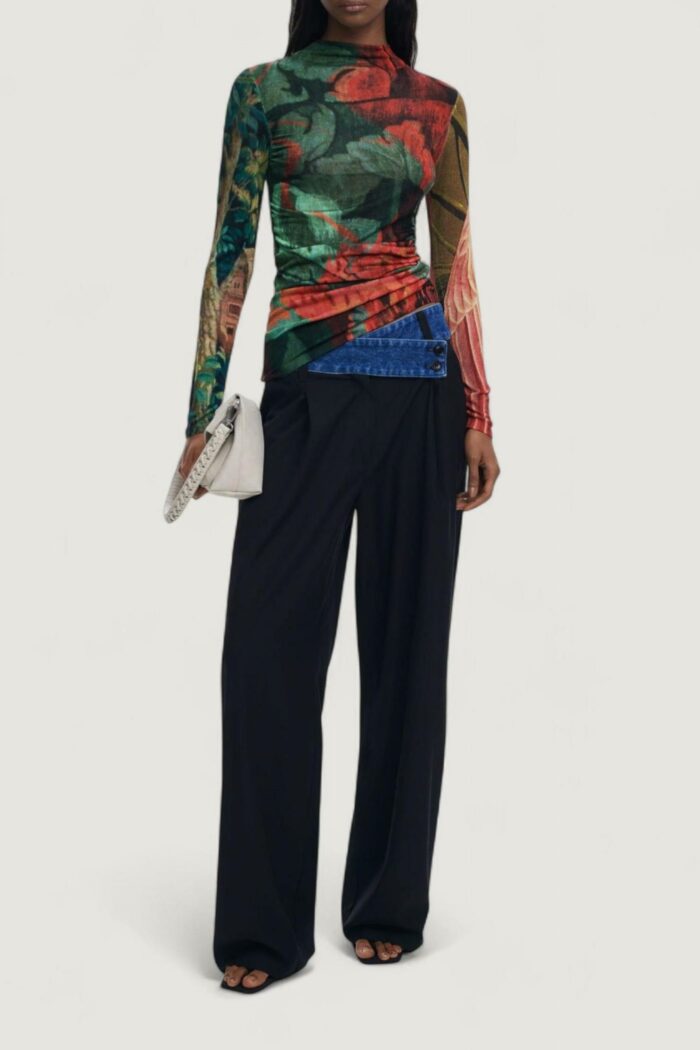 T-shirt manica lunga Desigual jers_tapiz_lacroi Verde