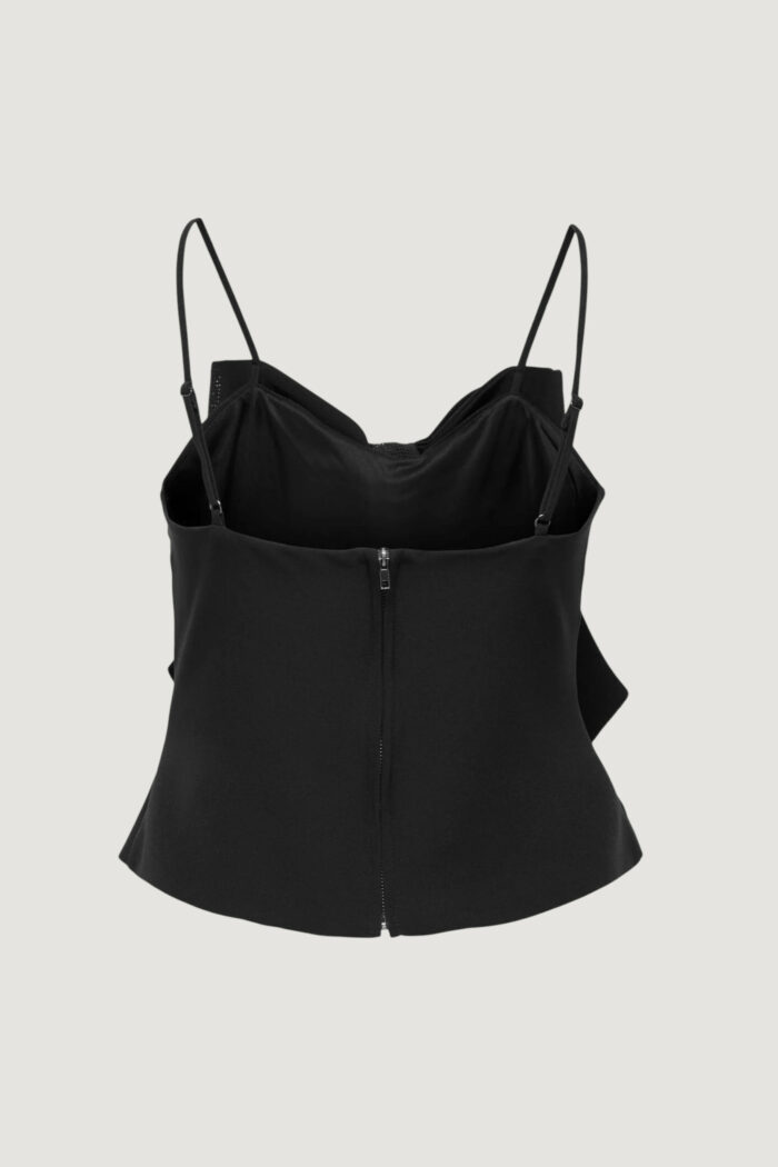 Top Only onlginie rhinestone bow strap top wvn Nero