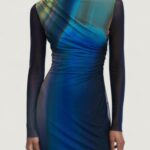 Vestito corto Desigual vest_shira Azzurro - Foto 1