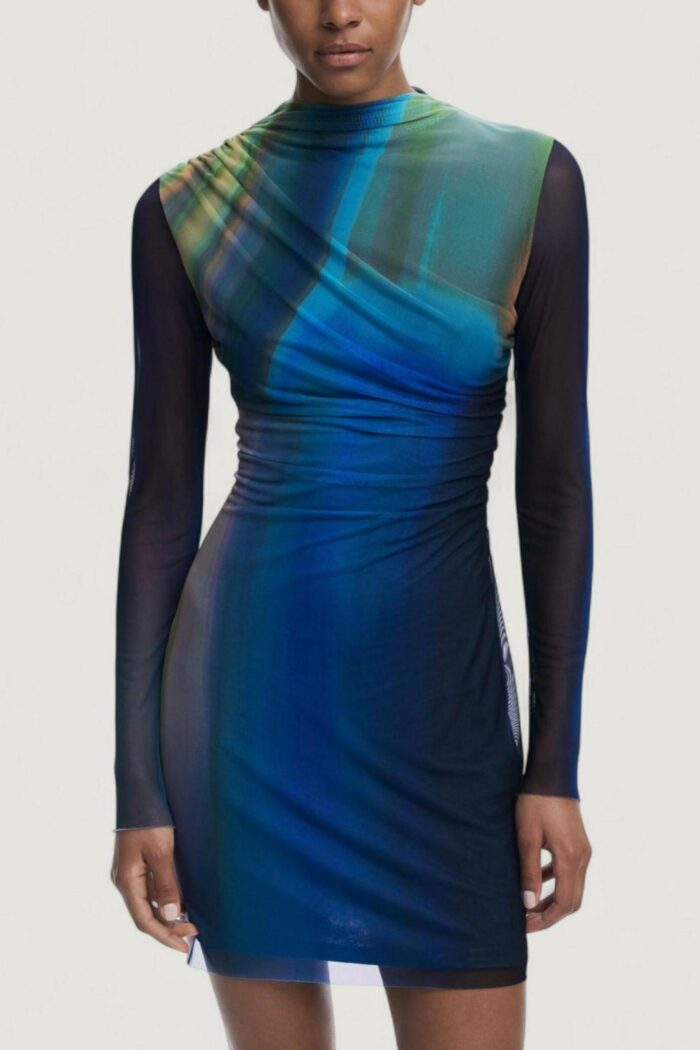 Vestito corto Desigual vest_shira Azzurro