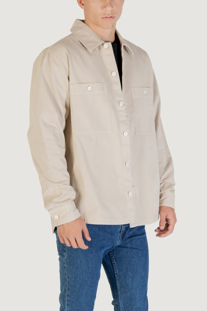 Camicia manica lunga Boss locky_2_m 10260294 01 Beige chiaro