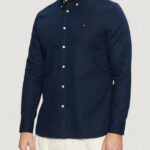 Camicia manica lunga Tommy Hilfiger flex dobby sf shirt Blu - Foto 1