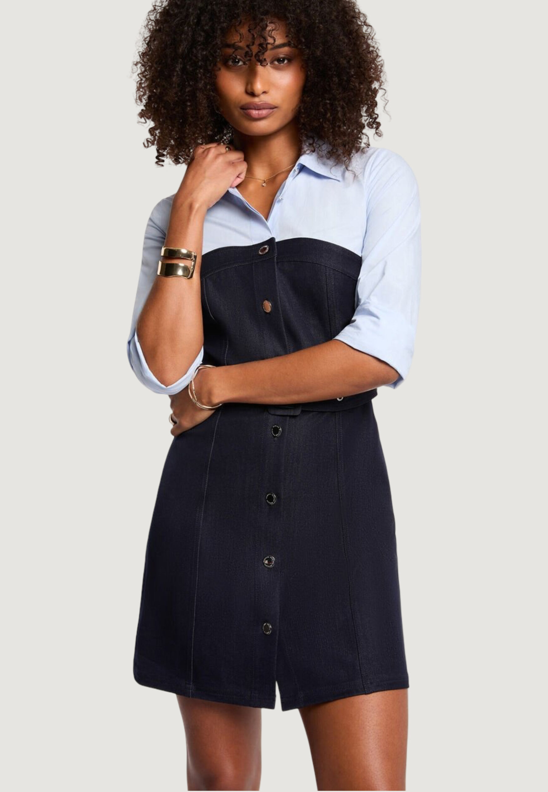 Vestito midi Morgan De Toi Denim scuro - Foto 3