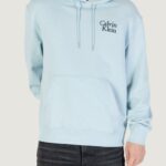 Felpa con cappuccio Calvin Klein Jeans ls eu 350terry calvi Celeste - Foto 1