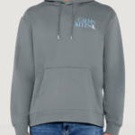 Felpa con cappuccio Calvin Klein Jeans ls eu 350terry calvi Grigio - Foto 1