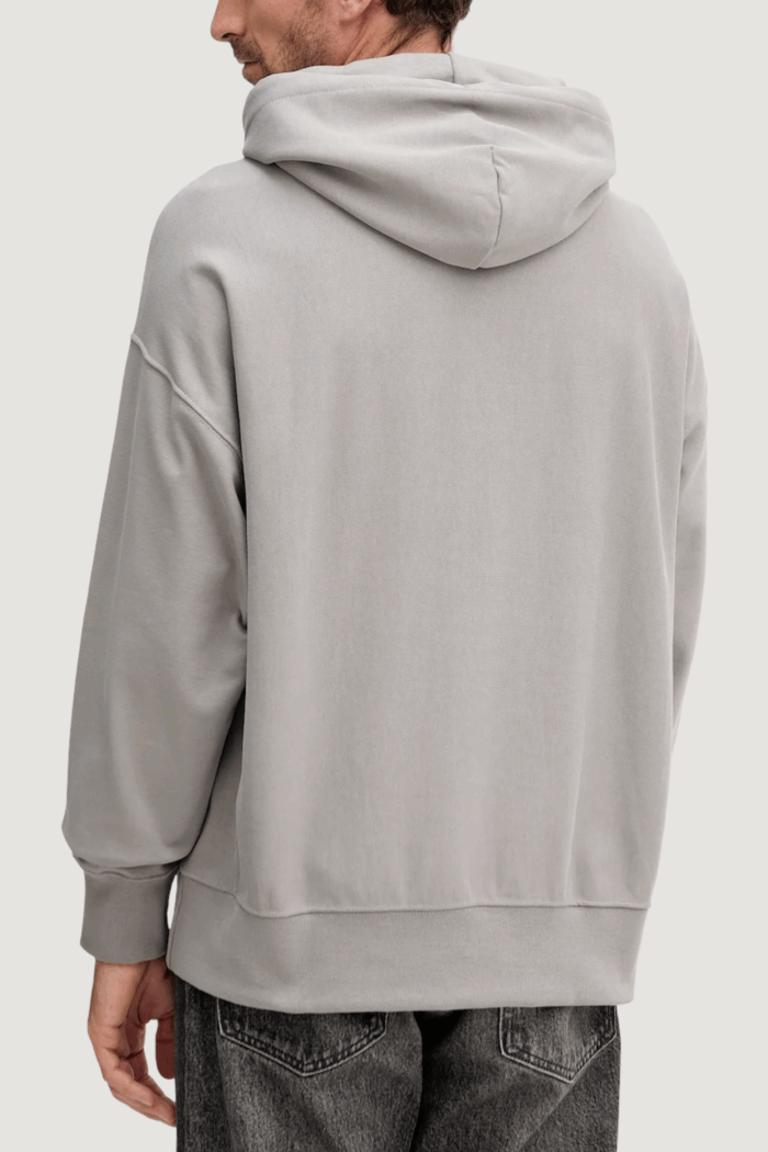 Felpa con cappuccio Calvin Klein Jeans premium terry micro Grigio