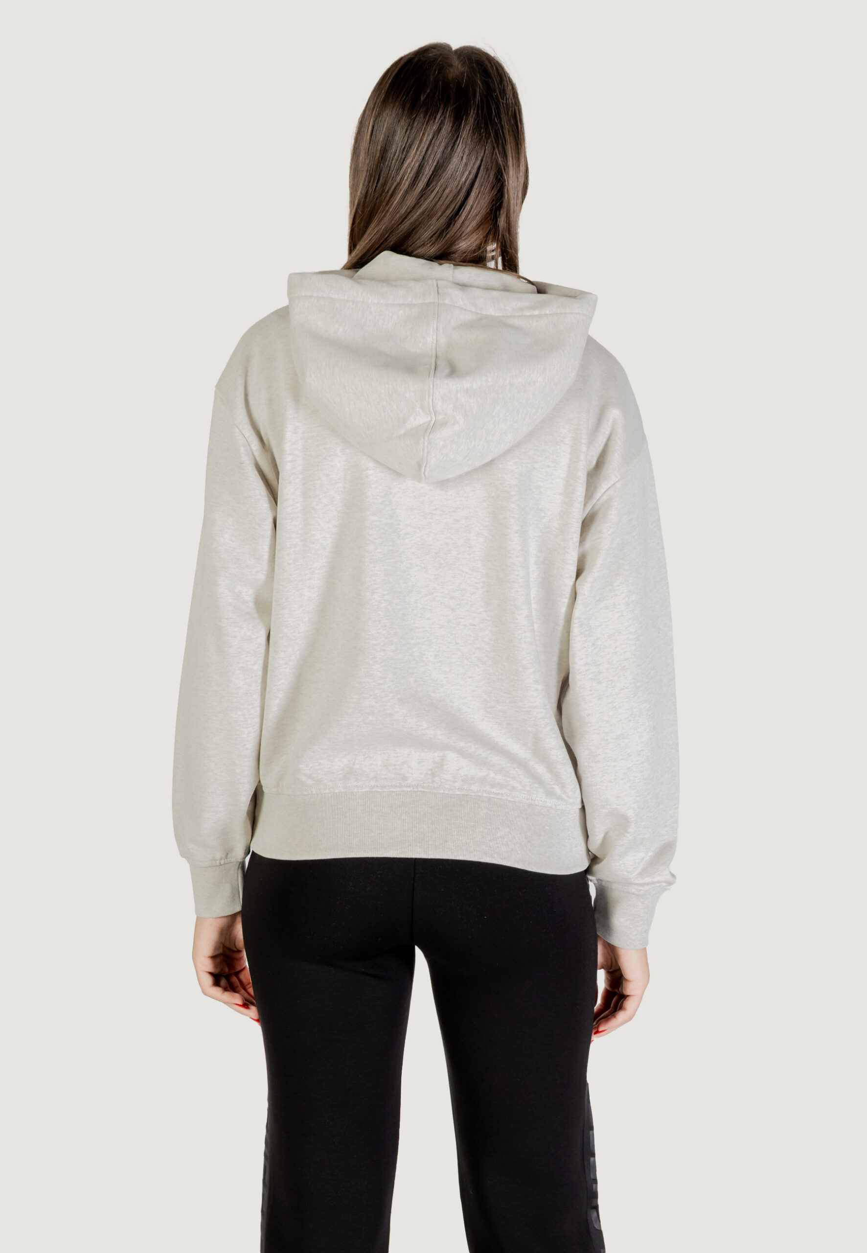 Felpa con cappuccio Calvin Klein Jeans monologo french terr Grigio Chiaro - Foto 4