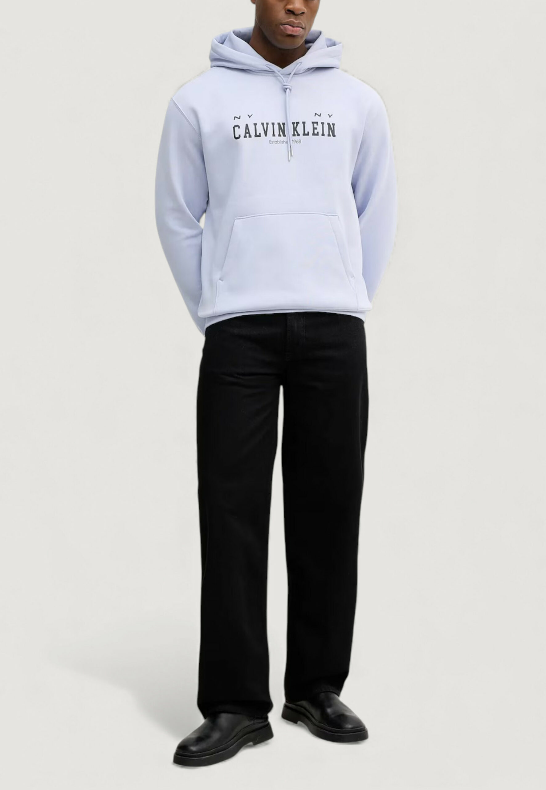 Felpa con cappuccio Calvin Klein Jeans Lilla - Foto 3