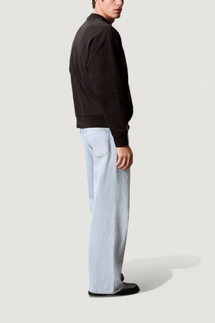 Felpa senza cappuccio Calvin Klein Jeans premium terry monogr Nero