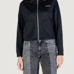 Felpa senza cappuccio Guess Active carla crop zip jacket Nero - Foto 1