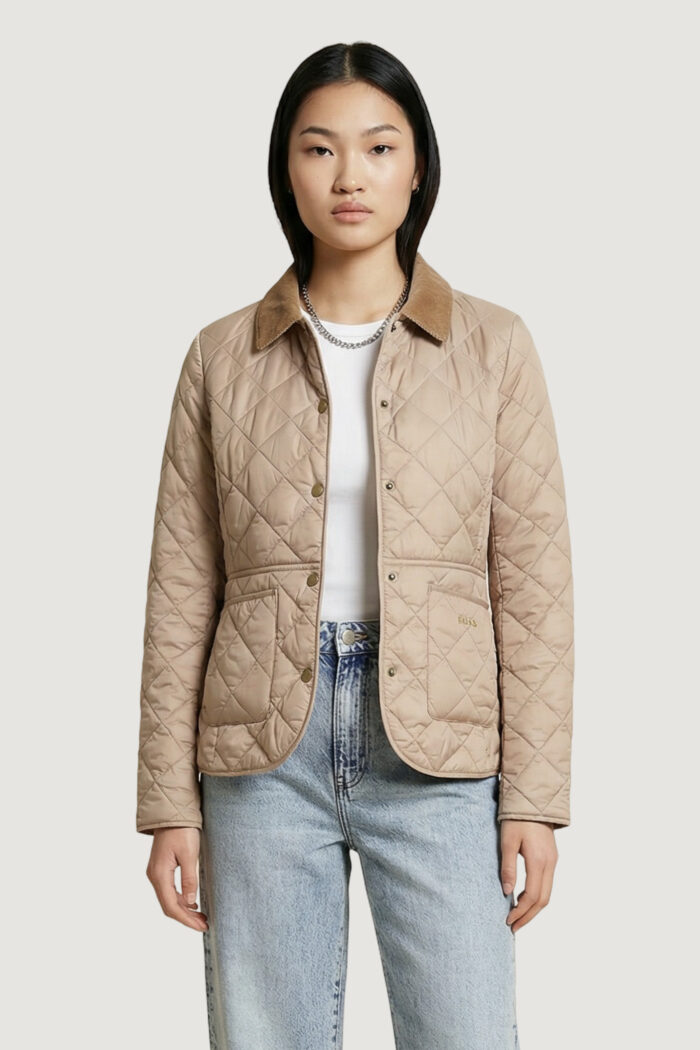 Giacchetto Barbour deveron quilt Beige