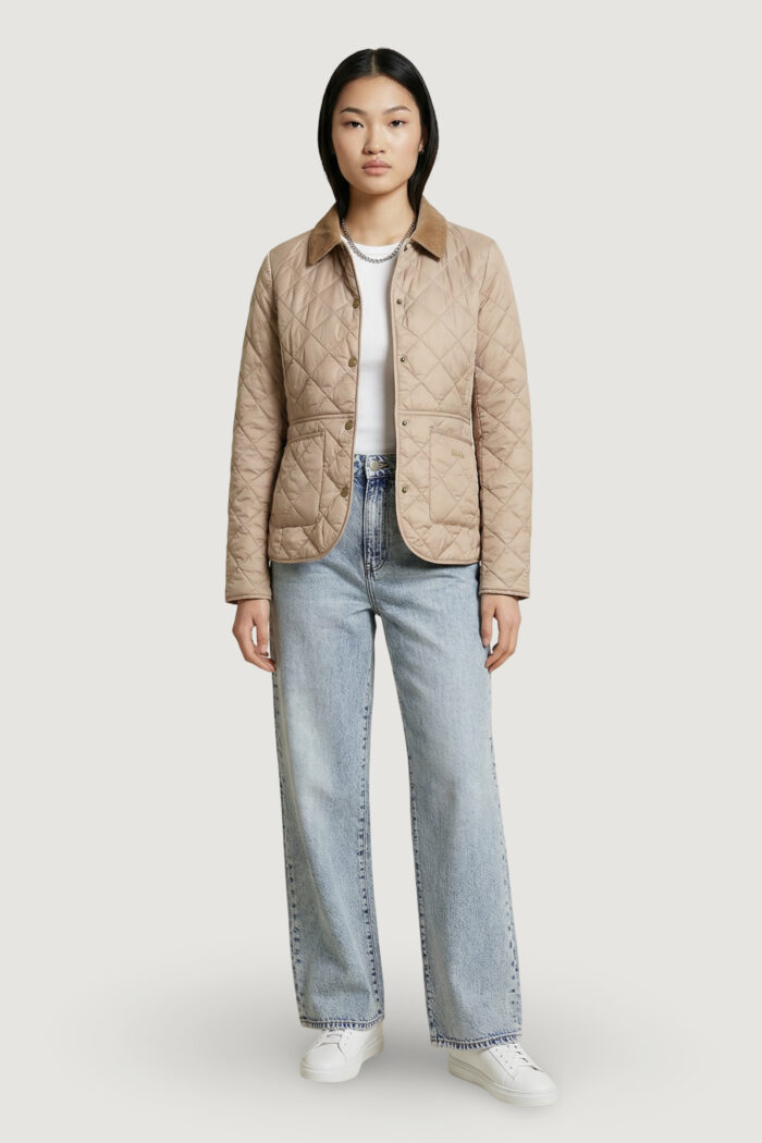 Giacchetto Barbour deveron quilt Beige